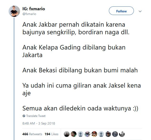 Bahasa Gaul Jaksel